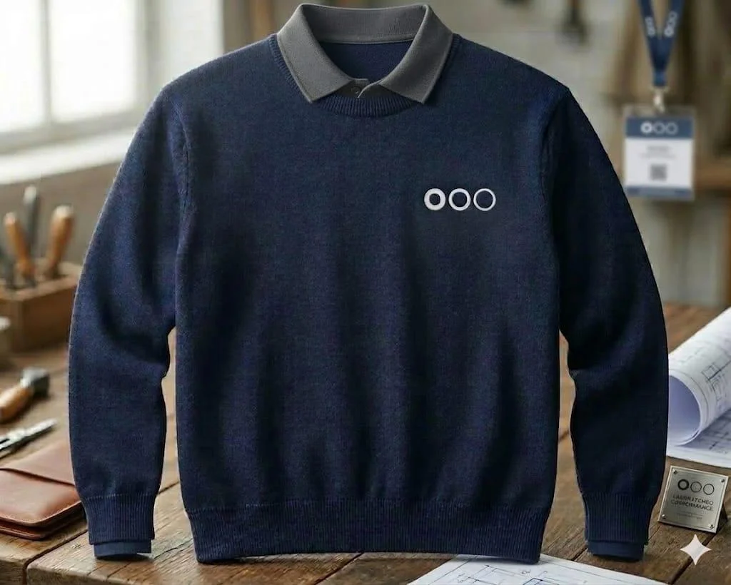 Dunkelblauer Pullover